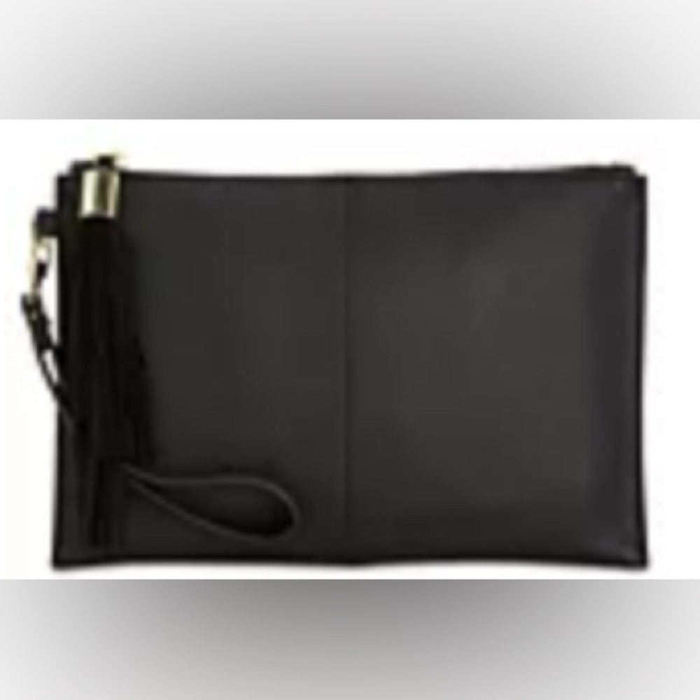 2/$13-EUC-INC International Concepts Black Clutch Wristlet
